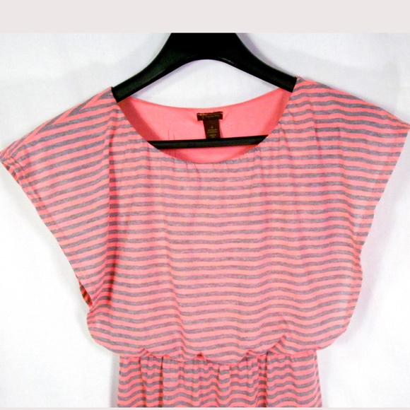 Copper Key Dress Size S Sleeveless Orange Gray - Picture 2 of 4